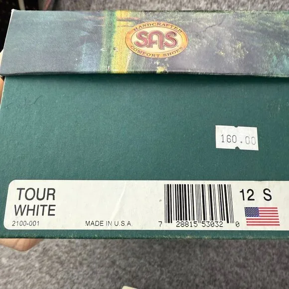 ✅ Women's 12S SAS Tour White Leather Comfort Walking Shoes MADE IN THE USA - Picture 2 of 15